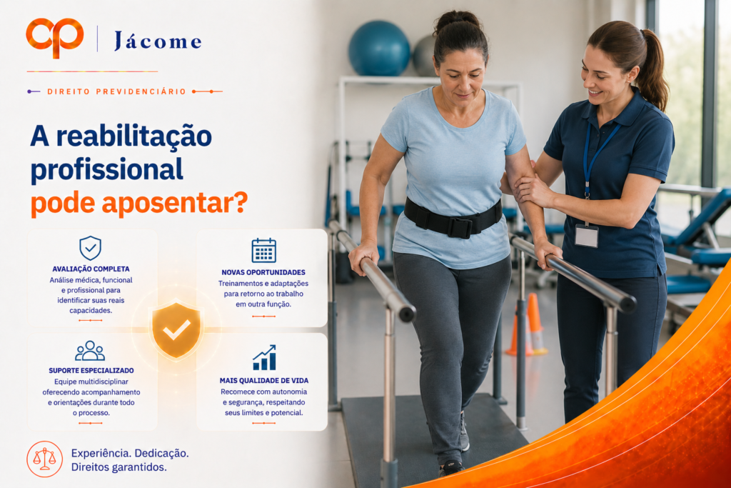 A reabilitação profissional do INSS não garante nem impede a concessão da aposentadoria por incapacidade permanente. Seu objetivo é verificar se o segurado pode exercer outra atividade compatível com suas limitações. Quando a reabilitação é inviável e a incapacidade é permanente, a aposentadoria pode ser concedida, desde que todos os requisitos legais estejam preenchidos. Entenda como funciona esse processo, quais são os critérios adotados pelo INSS e em quais situações a impossibilidade de reabilitação pode influenciar na concessão do benefício. A reabilitação profissional pode aposentar?