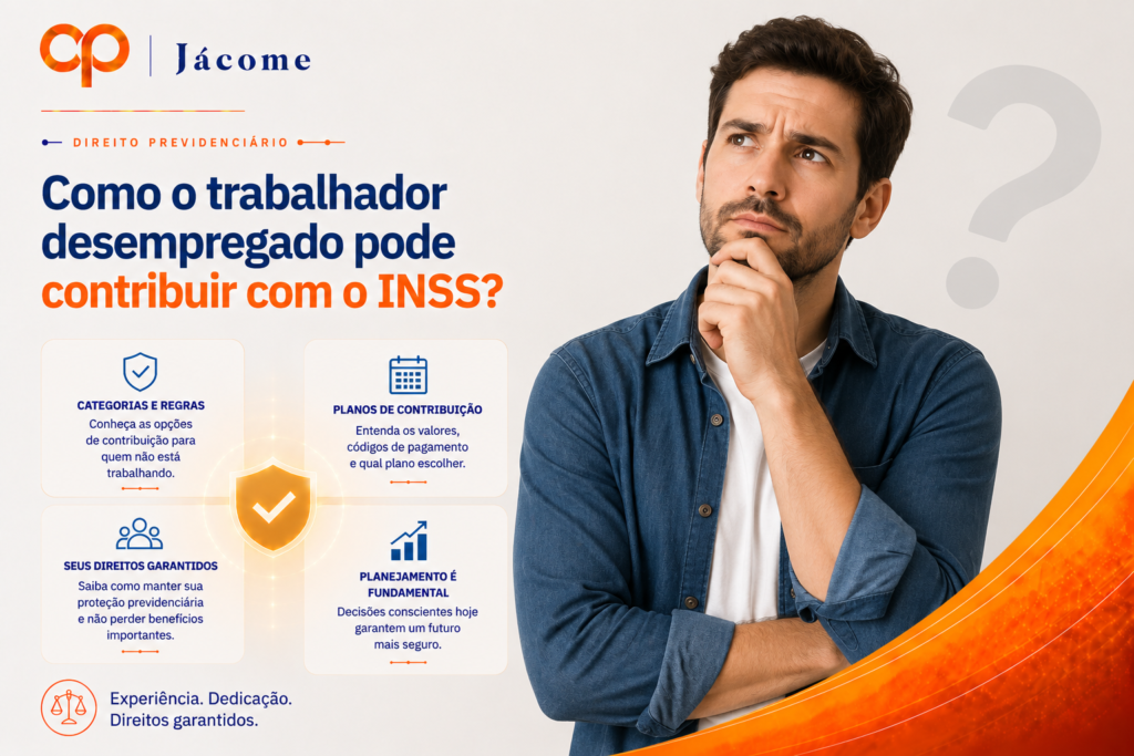 O trabalhador desempregado pode continuar contribuindo para o INSS como segurado facultativo e manter sua proteção previdenciária. Existem diferentes modalidades de contribuição, cada uma com regras, custos e impactos na futura aposentadoria. Em alguns casos, o período de graça permite manter os direitos sem novos recolhimentos por determinado tempo. Escolher a categoria ou o código de pagamento errado pode gerar prejuízos e comprometer o reconhecimento das contribuições. Por isso, conhecer as regras e planejar corretamente é essencial para garantir a melhor estratégia previdenciária. Como o trabalhador desempregado pode contribuir com o INSS?